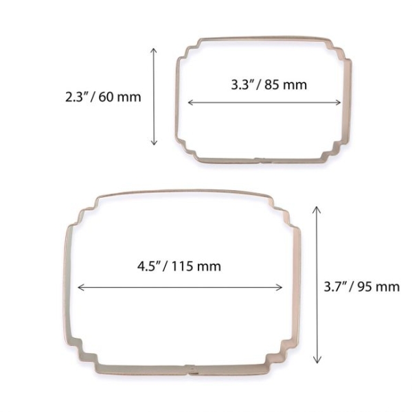 Ausstecher Set/2 - Plakette Stil 7